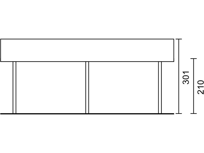 SC 410 x 700 cm Douglasie - Seitenansicht