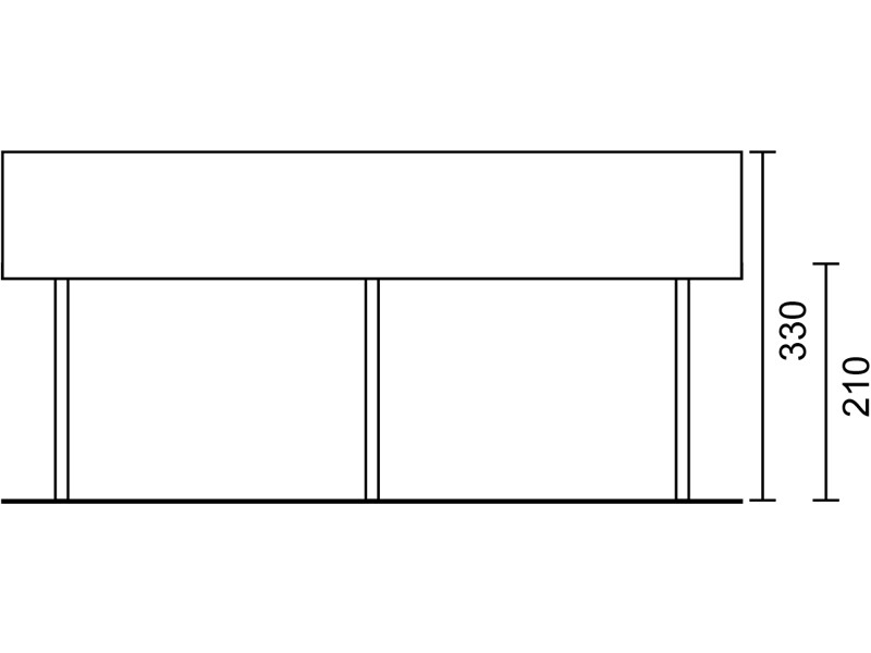 SC 510 x 700 cm Douglasie - Seitenansicht