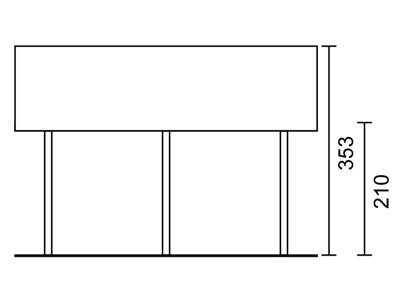 SC 610 x 510 cm Douglasie - Seitenansicht