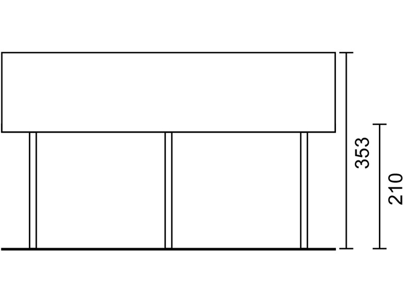 SC 610 x 600 cm Fichte KVH - Seitenansicht